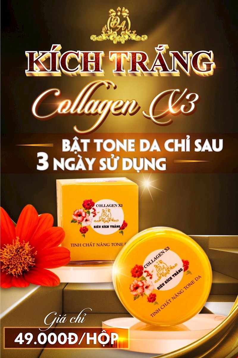 Bộ Đôi Nâng Tông Body Cream & Kích Trắng Collagen X3