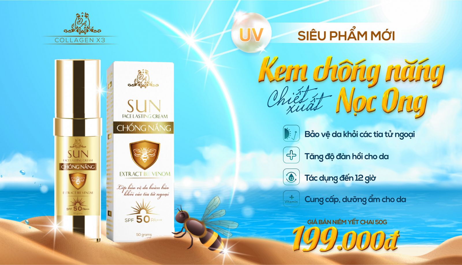 Kem chống nắng collagen x3 có công nghệ AQUA Boost không chứa cồn như thế nào?
