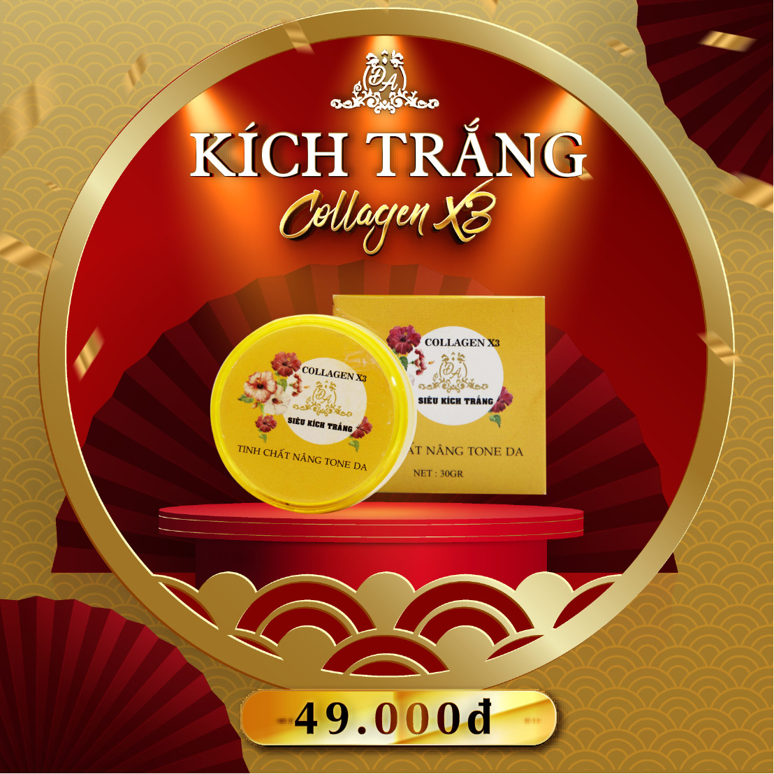Kem Body Siêu Kích Trắng Collagen x3