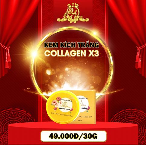 Kem Body Siêu Kích Trắng Collagen x3
