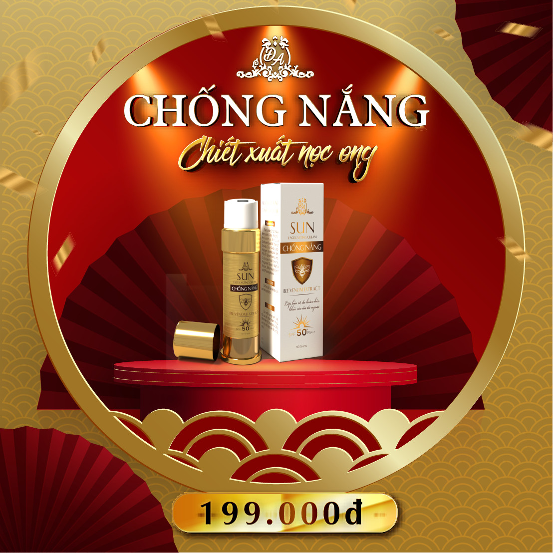 Kem Chống Nắng Nọc Ong Collagen X3