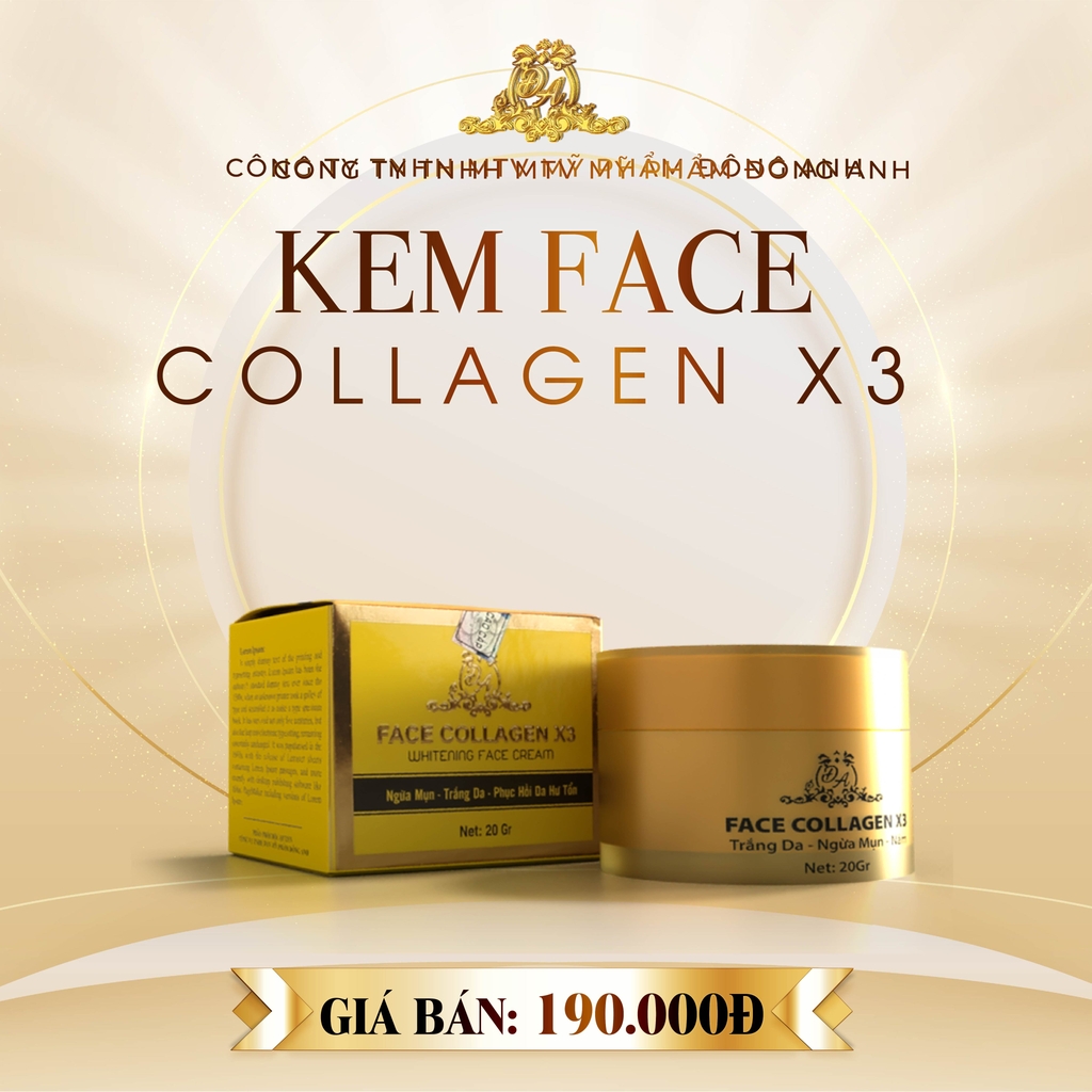 Kem Face Trắng Da Collagen X3