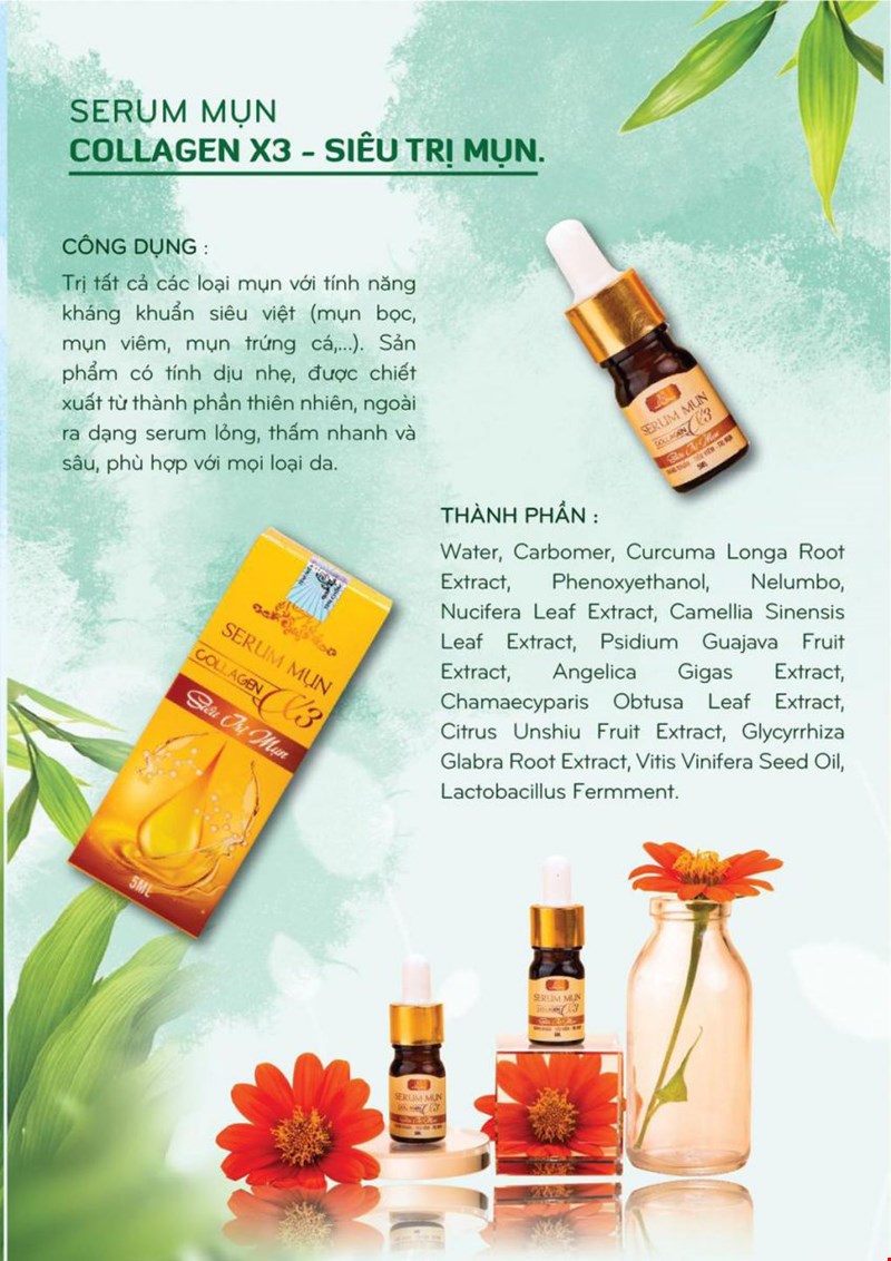 Serum Trị Mụn Collagen X3