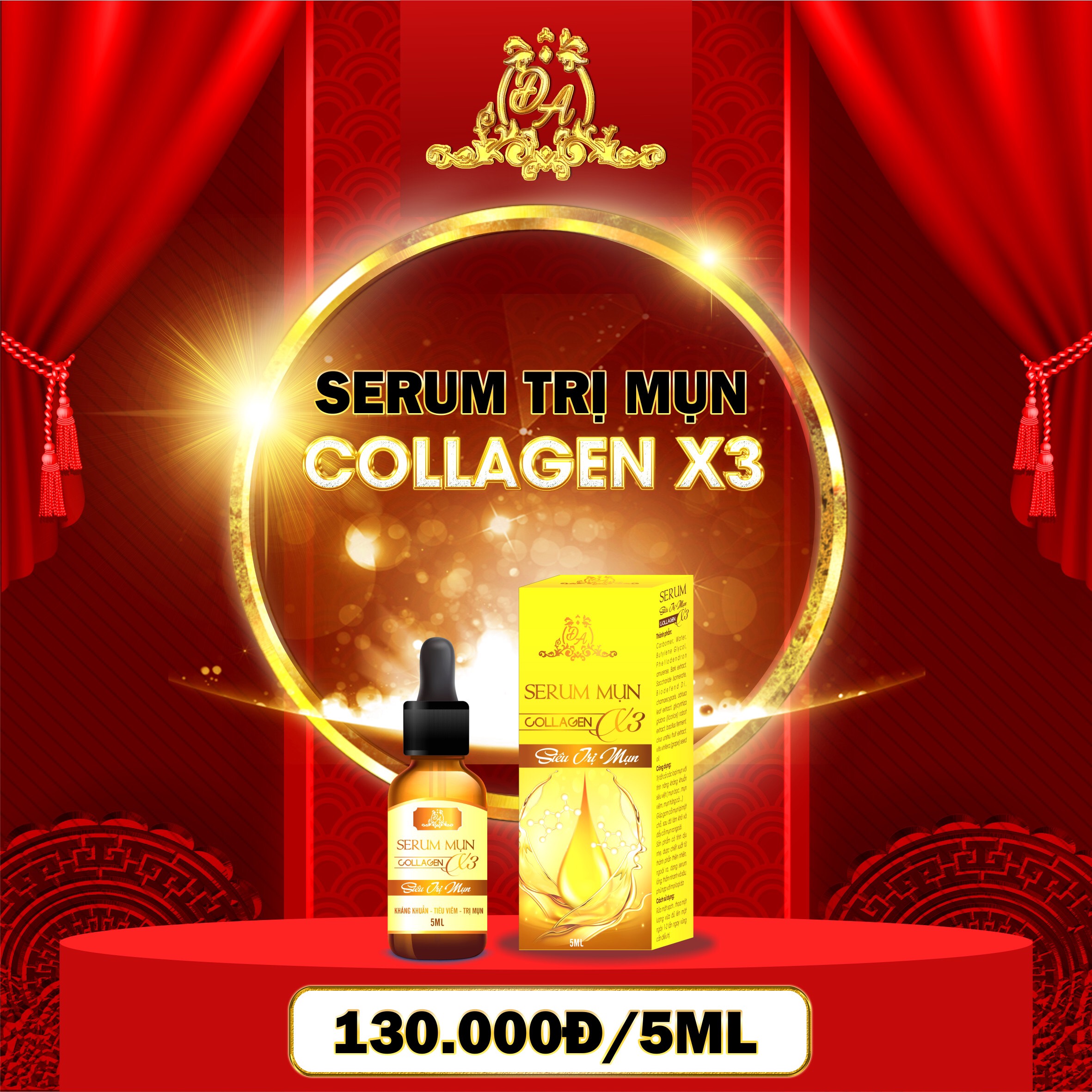 Serum Trị Mụn Collagen X3