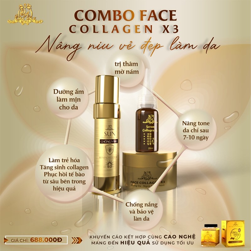 ????【Tặng Thẻ Cào】Combo Face Chống Lão Hóa