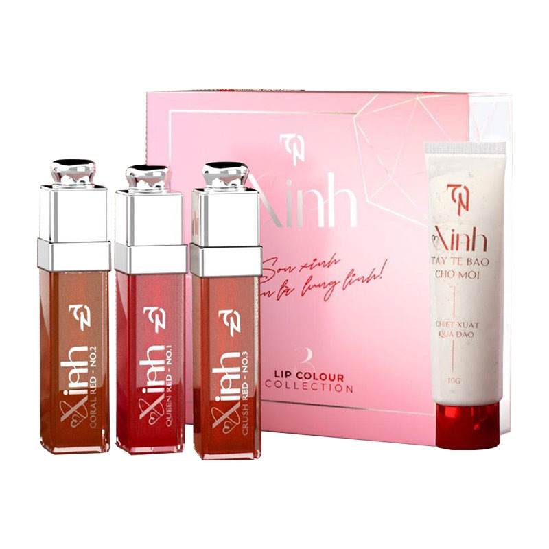 Bộ Set 3 Son Xinh - Tặng Tẩy TBC Môi 