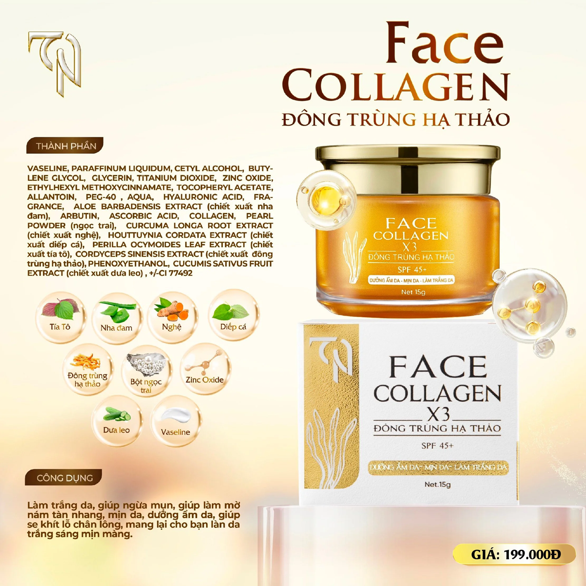 Combo Face Ngày - Đông Trùng Hạ Thảo