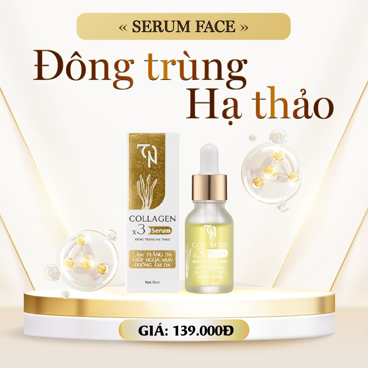Serum Face Collagen - Đông Trùng Hạ Thảo