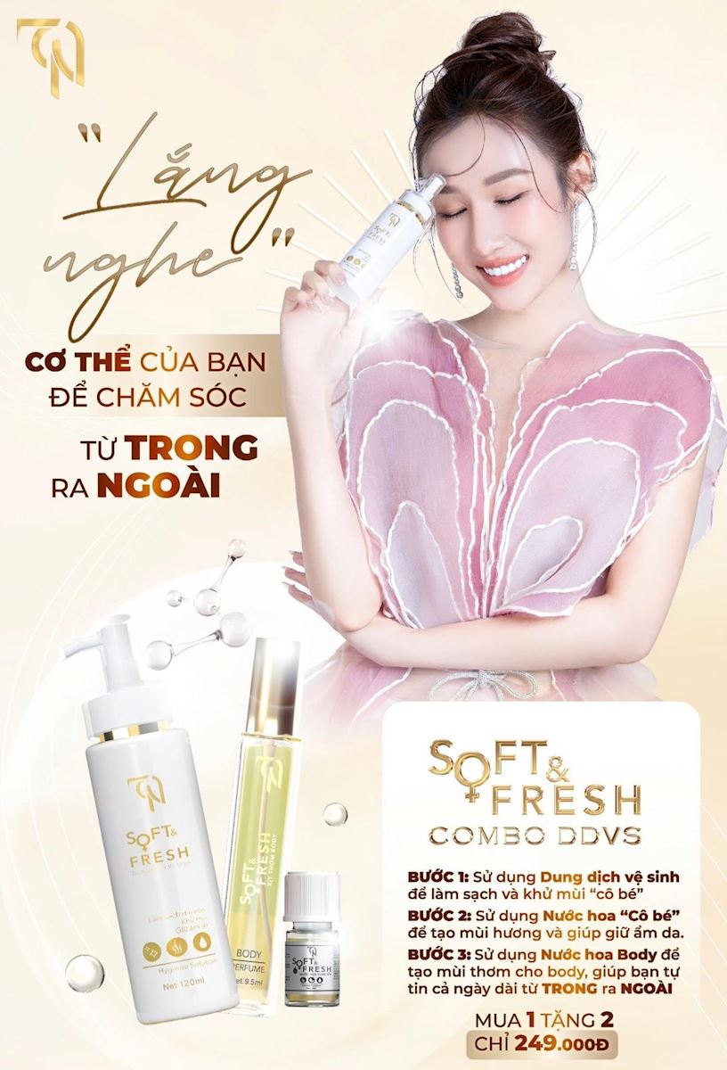 Dung Dịch Vệ Sinh Nữ Soft And Fresh - Bản Mới Nhất - Mua 1 Tặng 2