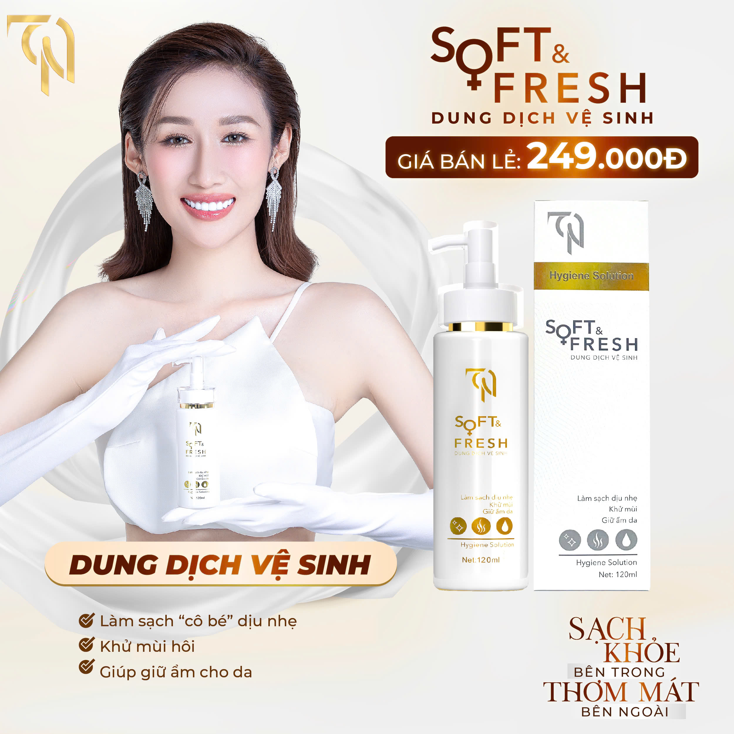 Dung Dịch Vệ Sinh Nữ Soft And Fresh - Bản Mới Nhất - Mua 1 Tặng 2