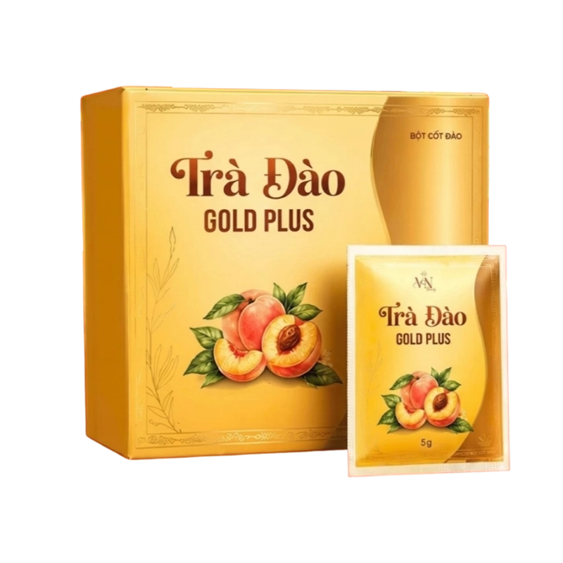 Trà Đào Gold Plus Đông Anh Hỗ Trợ Giảm Cân, Thanh Lọc Cơ Thể Hộp 15 Gó