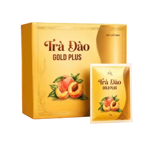 Trà Đào Gold Plus Đông Anh Hỗ Trợ Giảm Cân, Thanh Lọc Cơ Thể Hộp 15 Gó
