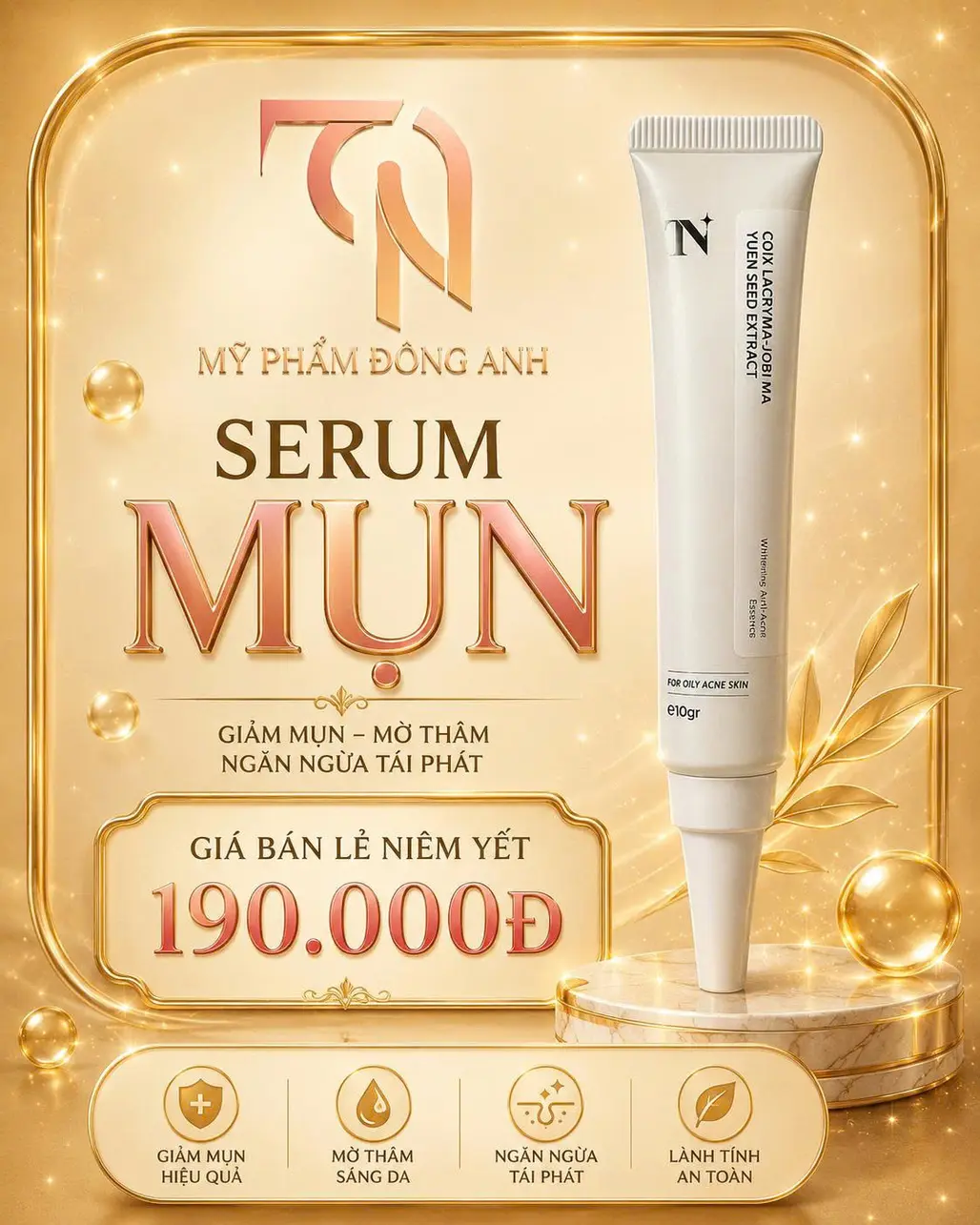 Serum Mụn Collagen X3 Đông Anh Chính Hãng 10ml Kiểm Soát Nhờn, Hỗ Trợ 
