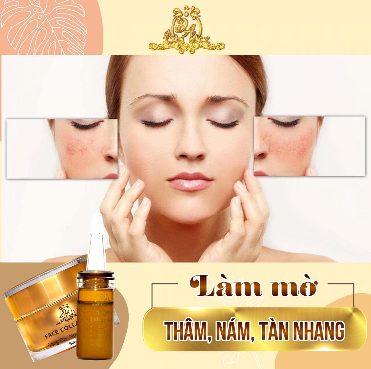Giúp dưỡng da trắng hồng, làm mờ thâm nám